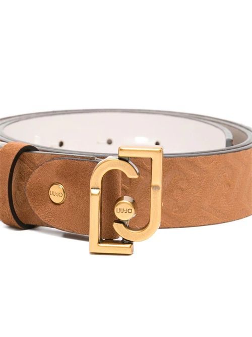 Cintura marrone con fibbia dorata LIU JO | AA6236T384A/X0742